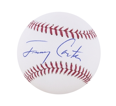 Jimmy Carter Single Signed Baseball (JSA)